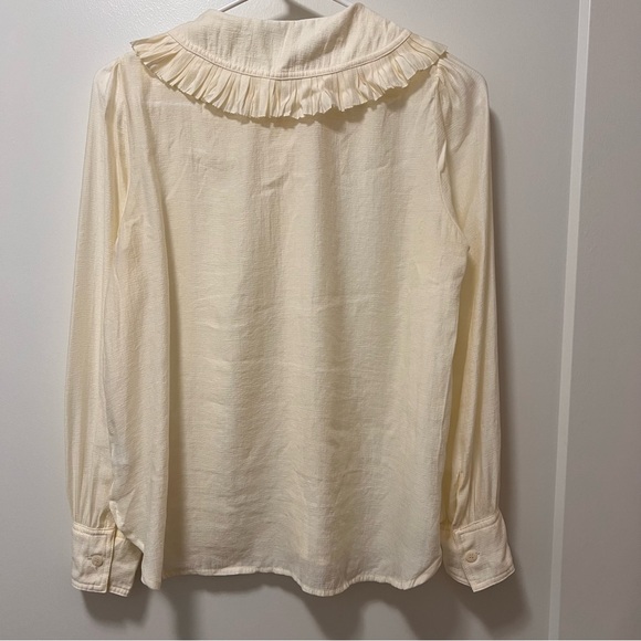 Maison de Roem Sheer Ruffled Blouse - Picture 2 of 3